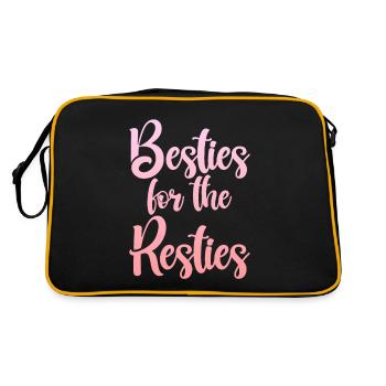 Besties For The Resties - Retro Bag - black/gold - Back