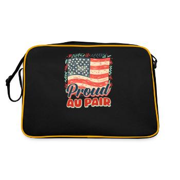Au Pair Proud Au Pair - Retro Bag - black/gold - Back