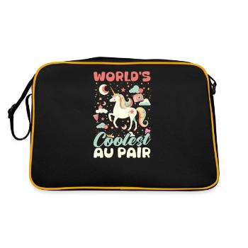 Au Pair World'S Coolest Au Pair - Retro Bag - black/gold - Back