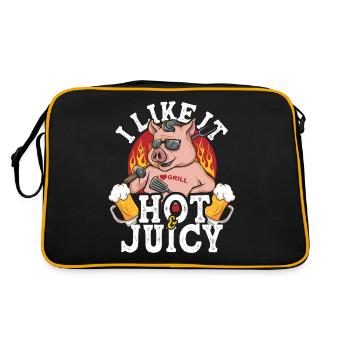 Funny BBQ Quote Barbecue Dad Dad BBQ Beer - Retro Bag - black/gold - Back