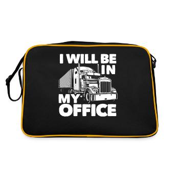 Bureau du chauffeur de camion disant - Sac Retro - noir/or - Dos