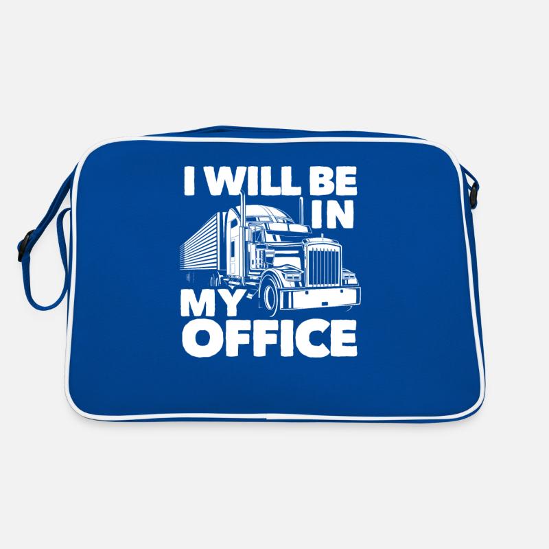 Bureau du chauffeur de camion disant Sac Retro