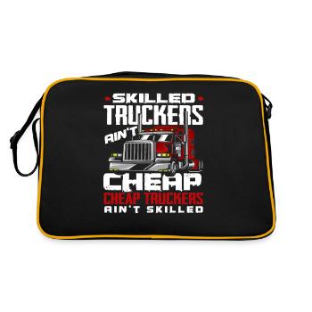 Chauffeur de camion Logisitk Dire Idée Cadeau - Sac Retro - noir/or - Dos