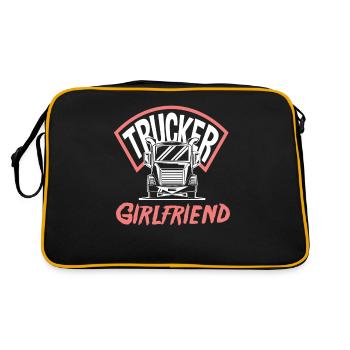 chauffeur de camion petite amie amour - Sac Retro - noir/or - Dos