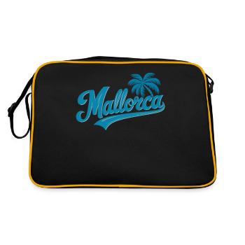 Mallorca Souvenir Palm Trees Design Beach Feeling - Retro Bag - black/gold - Back