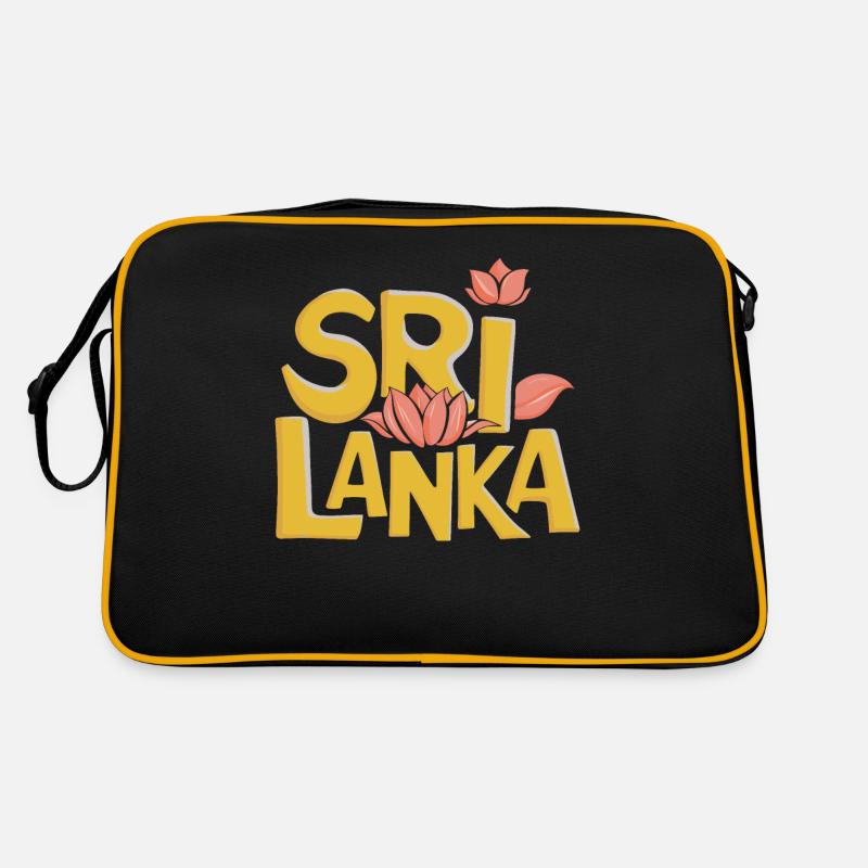 Sri Lanka Souvenir Blossoms Design Retro Bag