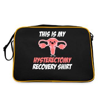 This is my hysterectomy recovery shirt - Retro Bag - black/gold - Back