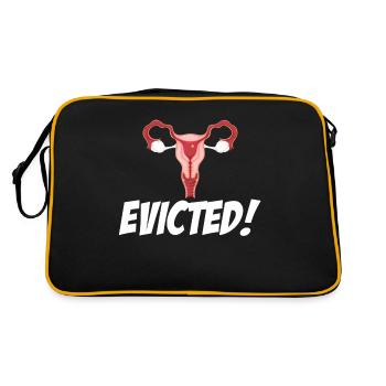 Eviction! Funny Hysterectomy Survivor Cervical - Retro Bag - black/gold - Back