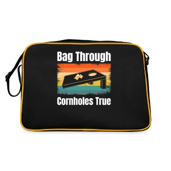 Bag Through Cornholes True Boardgame Tailgating - Retro Bag - black/gold - Back