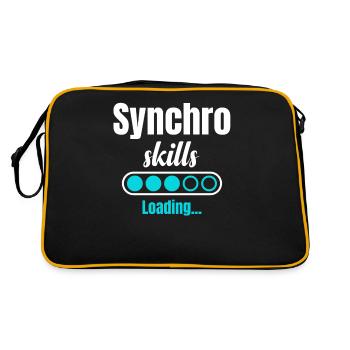 Loading synchro skills. Synchronized swimming - Retro Bag - black/gold - Back