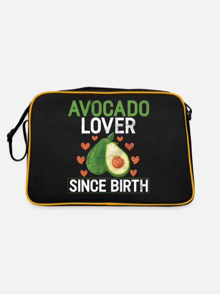Avocado Gifts - Retro Bag - black/gold - Back