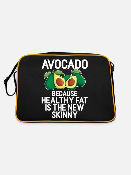 Avocado Gifts - Retro Bag - black/gold - Back