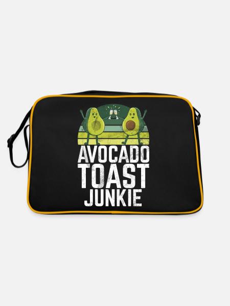 Avocado Gifts - Retro Bag - black/gold - Back