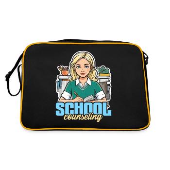Conseiller scolaire Psychologue conseiller scolaire - Sac Retro - noir/or - Dos