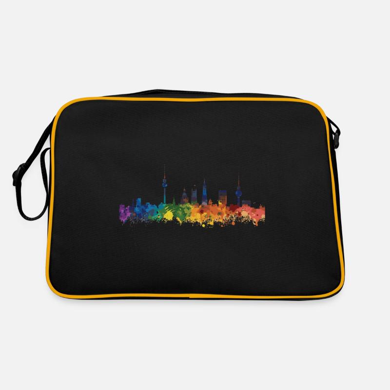 Oberhausen - Retro Tasche - Schwarz/Gold