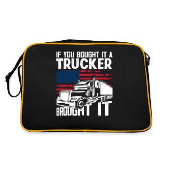 Camionneur - Sac Retro - noir/or - Dos
