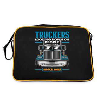 Camionneur - Sac Retro - noir/or - Dos
