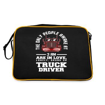 Chauffeur de camion disant Design Gift - Sac Retro - noir/or - Dos