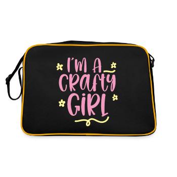 I'm A Crafty Girl 2 - Retro Bag - black/gold - Back