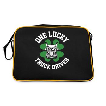 Chauffeur de camion de la Saint-Patrick Shamrock - Sac Retro - noir/or - Dos