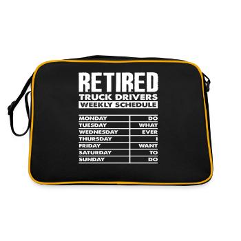 Pension de chauffeur routier - Sac Retro - noir/or - Dos