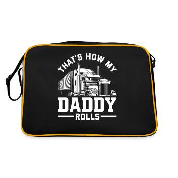 Chauffeur de camion Fils Enfants Cadeau - Sac Retro - noir/or - Dos