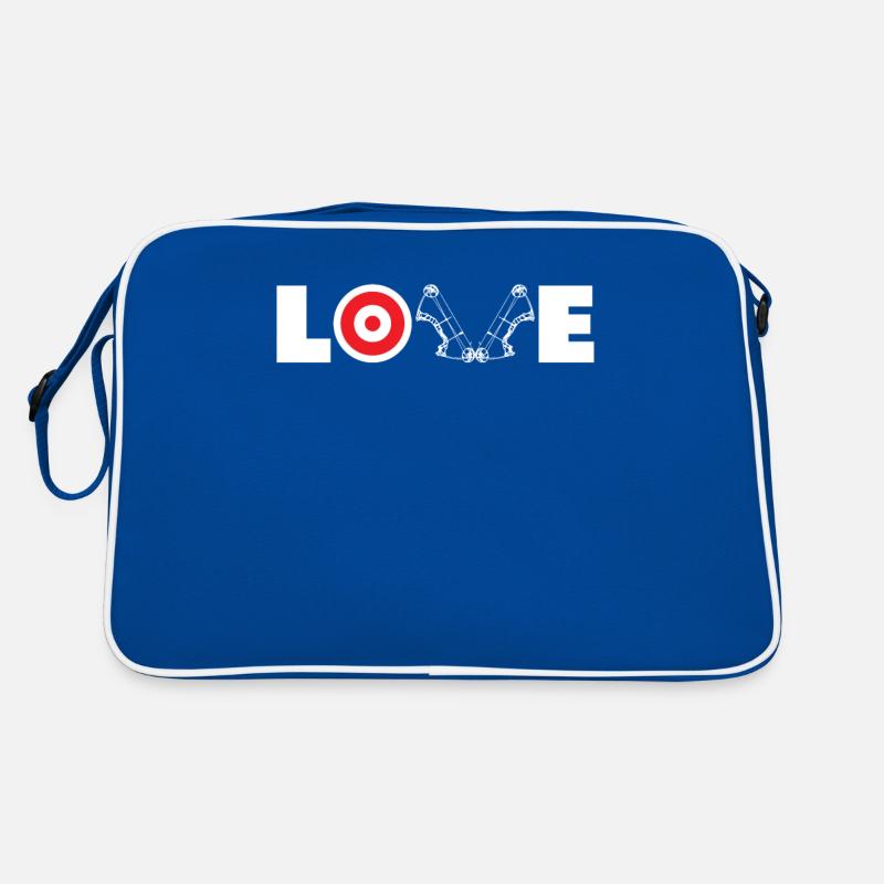 Liebe Bogen Bogenschießen Retro Tasche
