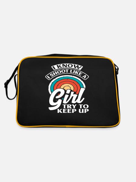 Archery Girl Archery - Retro Bag - black/gold - Back