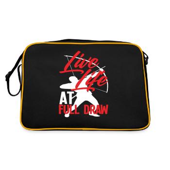 Tir à l’arc à l’arc à jeu de mots - Sac Retro - noir/or - Dos