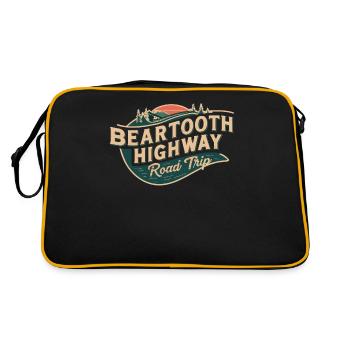 Beartooth Highway Road Trip Aventure - Sac Retro - noir/or - Dos