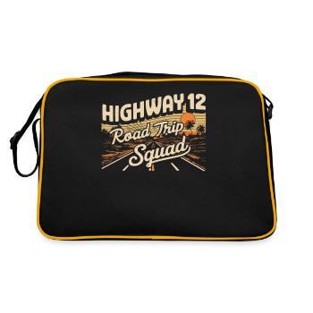 Highway 12 Road Trip Squad Sunset - Sac Retro - noir/or - Dos