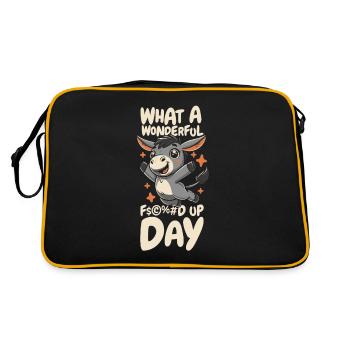 Muli Donkey Fucked Up Day - Sac Retro - noir/or - Dos