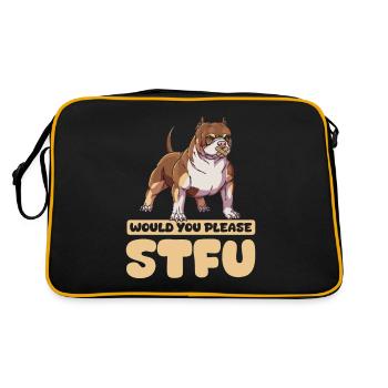 American Bully Stfu Would You Please Shut Up - Retro Bag - black/gold - Back