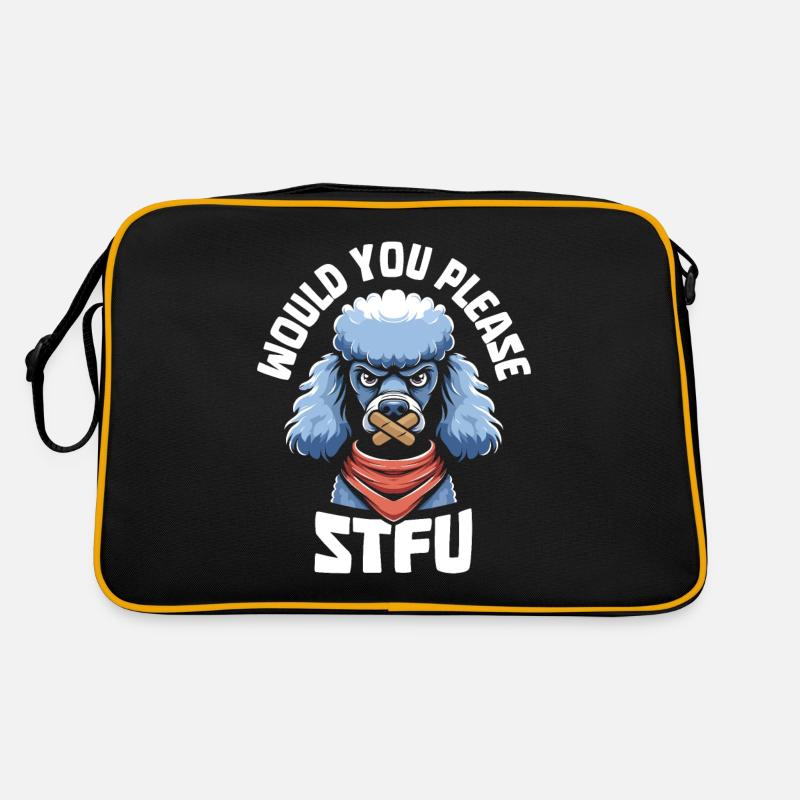 Poodle Stfu Would You Please Shut Up Retro Bag