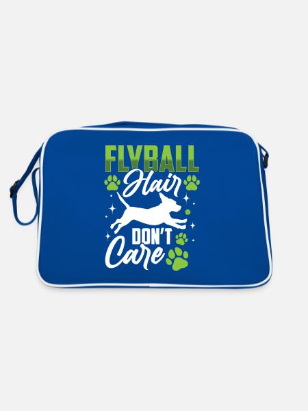 Flyball Canine Sport Agility Parcour Chien - Sac Retro - bleu/blanc - Dos