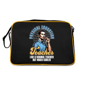Physical Education Teacher Like A Gym Instructor - Retro Bag - black/gold - Back