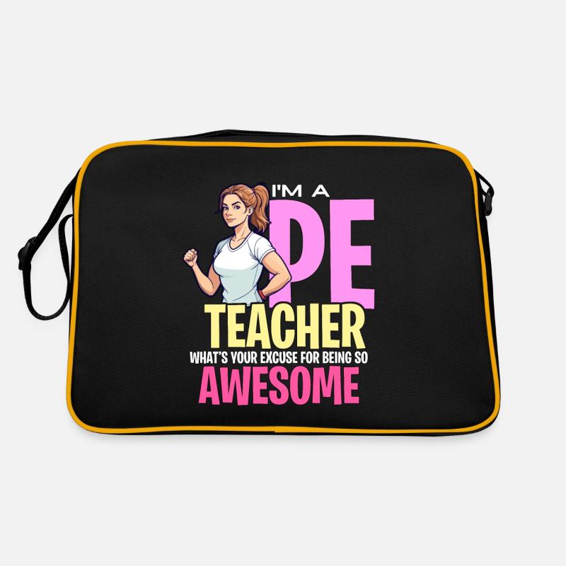 P.E Instructor I'm A P.E Teacher Physical Health Retro Tasche