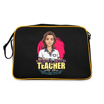 P.E Instructor Everyone's Favorite Gym Instructor - Retro Bag - black/gold - Back