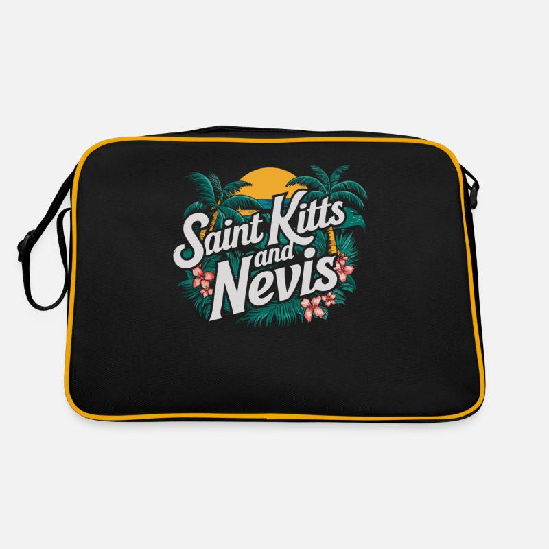Saint-Kitts-et-Nevis souvenir paradis tropical Sac Retro