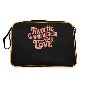 Petite-fille préférée animée par l’amour - Sac Retro - noir/or - Dos