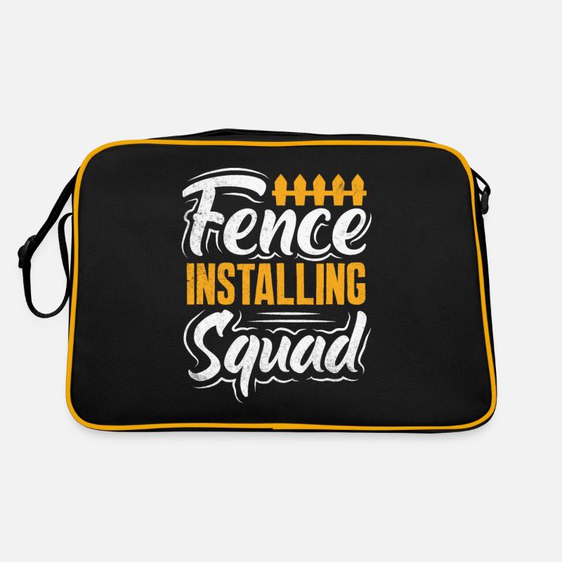 Funny Fence Builder Fence Installer Retro Bag