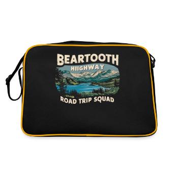 Escouade de road trip sur l’autoroute Beartooth - Sac Retro - noir/or - Dos