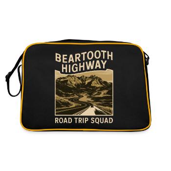 Escouade de road trip sur l’autoroute Beartooth - Sac Retro - noir/or - Dos