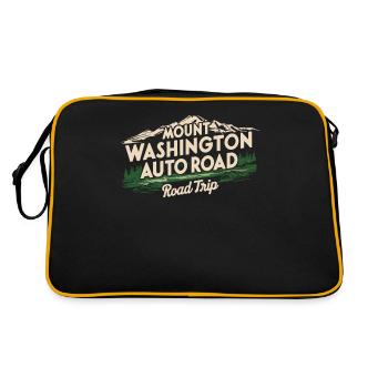 Mont Washington Auto Road Road Trip Montagnes - Sac Retro - noir/or - Dos