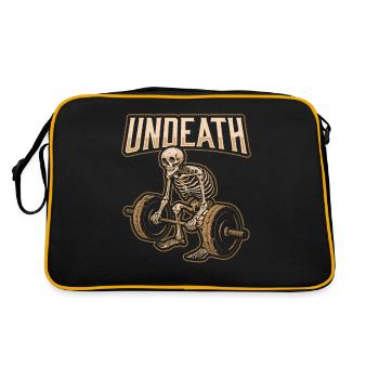 Weightlifting Weightlifting Skeleton Undeath - Retro Bag - black/gold - Back