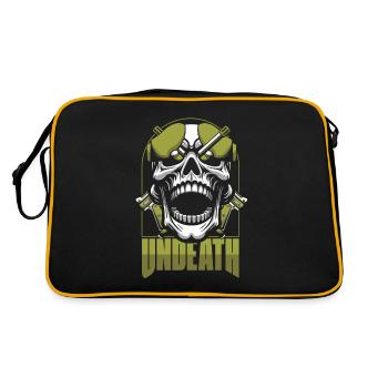 Paintball Skull Undeath - Retro Bag - black/gold - Back