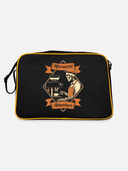 Barista Coffee Afterworld Adventure - Sac Retro - noir/or - Dos