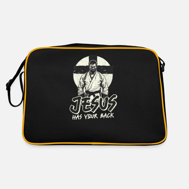 Jiu Jitsu Jésus vous soutient Sac Retro
