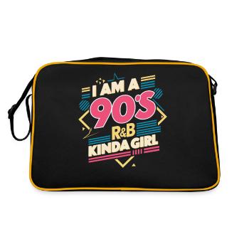 I'm a 90s R&B girl fan - Retro Bag - black/gold - Back