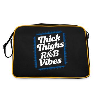 Thick Thighs R&B Vibes of the 90s - Retro Bag - black/gold - Back